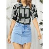 HAPPY BAY Women's Casual Beach 4th of July Summer Hawaiian Short Sleeve Patriotic Blouses Button Up Dress Tee Shirts Tops for Women - 4 of 4