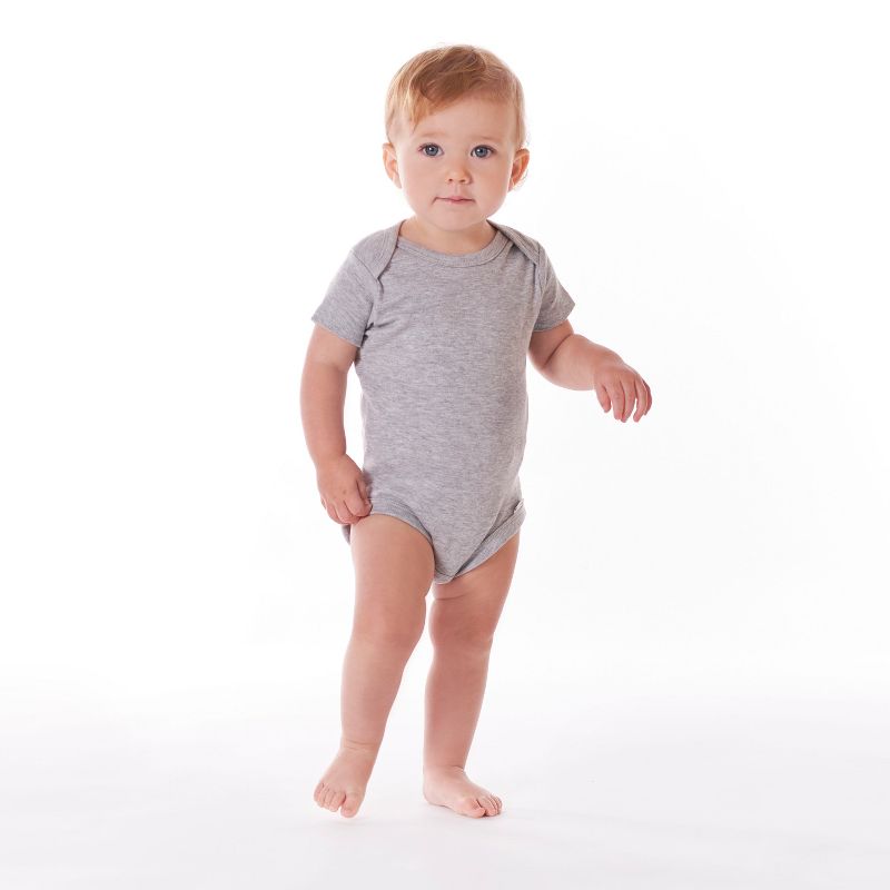 Onesies® Brand Baby Neutral Solid Gray Bodysuits, 5-pack, 3 of 8