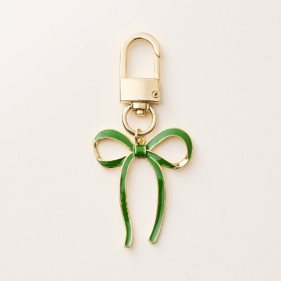 Bow Bag Charm Keychain - kate spade new york x Target Green/Gold