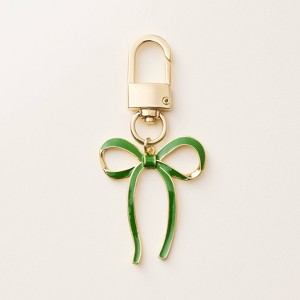Bow Bag Charm Keychain - kate spade new york x Target Green/Gold - 1 of 4