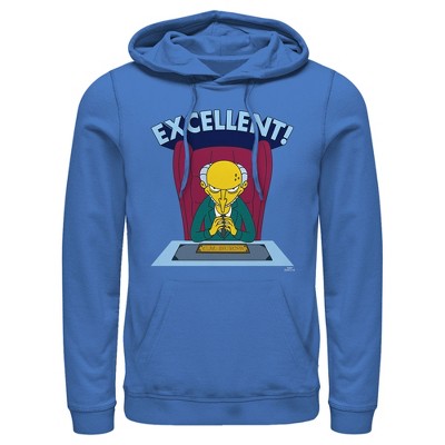 Men's The Simpsons Excellent Burns Pull Over Hoodie