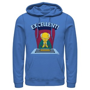 Men's The Simpsons Excellent Burns Pull Over Hoodie - 1 of 4