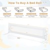 Infans 71" Toddler Foldable Bed Rail w/ Adjustable Safety Strap, Bedrail Guard - 2 of 4