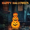 Slickblue 5FT Halloween Pumpkin Decoration with 100 LED Lights for Lawn, Porch, or Garden - 4 of 4