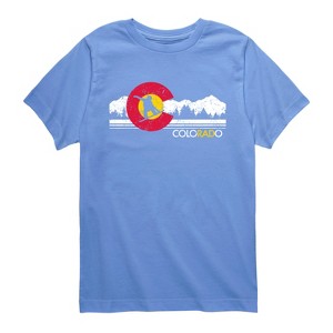Boys' - Instant Message - Colorado Flag Snowboarder Short Sleeve Graphic T-Shirt - 1 of 4