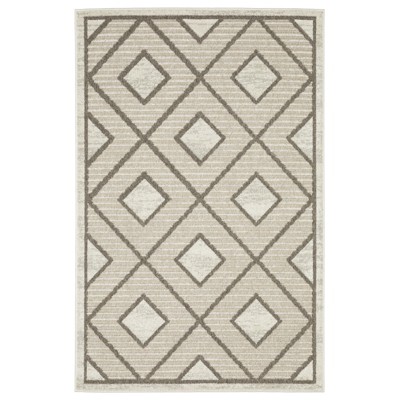 Oriental Weavers Tangier TAN05 Beige/ Brown Indoor Area Rug - 6'7" x 9'6"