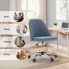 TiramisuBest Armless Home Office Desk Chair with Wheels Adjustable Swivel Task Computer Vanity Chair for Small Spaces, Modular Sectional So - 4 of 4