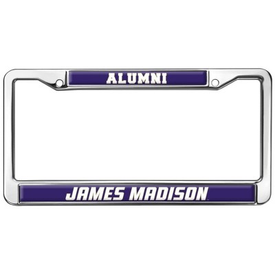James Madison University Alumni Logo Full Size Standard License Plate Metal Frame
