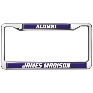 James Madison University Alumni Logo Full Size Standard License Plate Metal Frame - 1 of 4