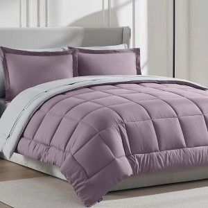 BAGOKIE 5/7 PCS Bed in a Bag Reversible Bedding Set with Comforter, Sheets, Pillow Sham, Pillowcase - 1 of 4