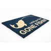 1'4" x 2'4" Catch You Later, Gone Fishin' Indoor/Outdoor Coir Doormat Blue/Beige - Entryways: PVC Backed, Shake Clean - 2 of 4