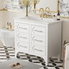 36'' Bathroom Vanity without Sink , Free Standing Single Vanity Set with Four Drawers, Solid Wood Frame Bathroom Storage Cabinet - 2 of 4