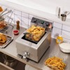 VEVOR Commercial Deep Fryer, 1500W Electric Countertop Fryer with Basket, 11.6Qt / 11L Stainless Steel Single Oil Fryer with Time & Temp Control - 2 of 4