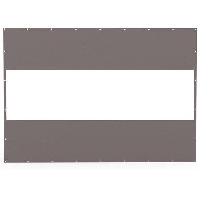 DOMETOUR Heavy Duty Outdoor Clear PVC Curtain, Waterproof & Tearproof, for Patios/Gazebos/Pergolas, 7'H x 10'W, Gray