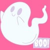 Women's Design By Humans Boo Cute Ghost Halloween cute design By BoogieCreates Racerback Tank Top - 2 of 3