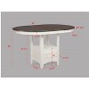 Sapphtopaz Modern Dining Table with 18" Leaf Extendable Tabletop Oval Table with Storage Base Wooden Dining Room Table for Kitchen,Living Room - 2 of 4
