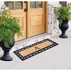 A1HC Rubber Coir Doormat For Outdoor Entrance, Anti-Shed Treated Front Door Mat 18x48, Monogrammed - 4 of 4