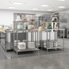 COZONY Stainless Steel Work Table with Overshelves, Heavy Duty Prep Table Kitchen Countertop with Adjustable Storage - 4 of 4