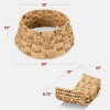Best Choice Products 24in Basket Woven Hyacinth Christmas Tree Collar, Skirt Accessory w/ Cord Cut-Out - 2 of 4