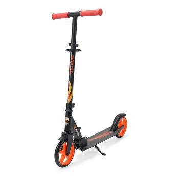 Jovial 2-Wheel Folding Kick Scooter - Compact Foldable Riding Scooter for Teens w/Adjustable Height, Alloy Anti-Slip