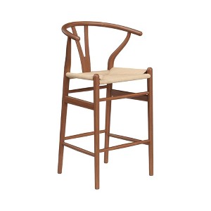FONTOI Accent Chairs, High Footstool Frame with Cozy Cushions and Solid Backrests, Designed for Cozy Living Areas, Brown, 21.3"*20"*39.4" - 1 of 4