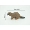 Collectible Wildlife Gifts | Beaver, Brown Castor,  Rubber Animal, Realistic Figure,  Model,  Toy,   Gift,    2 1/4 Inches.      F3534 B138 - 3 of 4