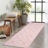 Area Rug Machine Washable Rug Non Slip Non Shedding Large Indoor Carpet Floral Low Pile Foldable Stain Resistant Rugs for Bedroom Living Room - 3 of 4