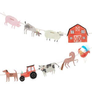 Meri Meri On The Farm Large Garland (10' with excess cord - Pack of 1) - 1 of 4