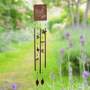 Woodstock Wind Chimes Signature Collection  Victorian Garden Chime  Rusted Steel Wind Chime - 1 of 4
