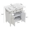 31" Vintage Rustic Bathroom Vanity with Sink,Storage Cabinet with Adjustable Shelf for Small Spaces-Baofuwish - 4 of 4