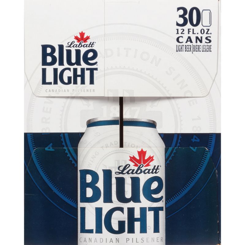 Labatt Blue Light Canadian Pilsener Beer - 30pk/12 fl oz Cans, 6 of 8