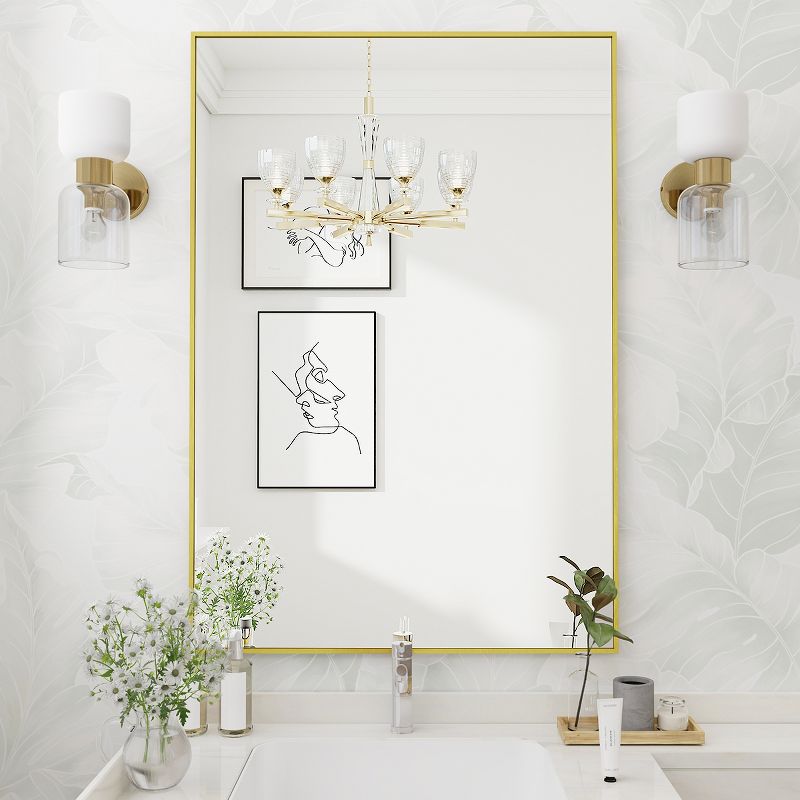 BEAUTYPEAK Rectangle Bathroom Vanity Mirrors, 4 of 5