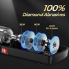 Aoibox Diamond Abrasives Electric Knife Sharpener for Stainless Steel and Ceramic Knives, with Scissors Sharpener & Metal Dust Collection Box - 3 of 4