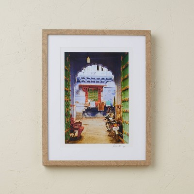 16" x 20" Alley Framed Wall Art Blue - Opalhouse™ designed with Jungalow™