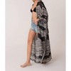 Women's Sheer Boho 3/4 Sleeve Duster - LOVESTITCH - 2 of 3