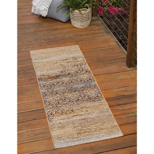Unique Loom    Outdoor Botanical Transitional Area Rug - 1 of 4
