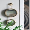 SEVOBAL Bathroom Vanity Mirrors Set 2 Circle Wall Mirrors Durable Iron Frame Premium Surface Coating Clear Visibility, Gold, 11"*2.2"*28.5" - 2 of 4