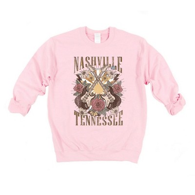 Simply Sage Market Women's Graphic Sweatshirt Nashville Retro Flowers