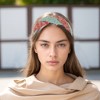 Unique Bargains Women's Gold Thread Cross Headband 1 Pc - 2 of 4
