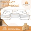 My Depot Sectional Sofa Cloud Couch with Removable Ottoman - 2 of 4
