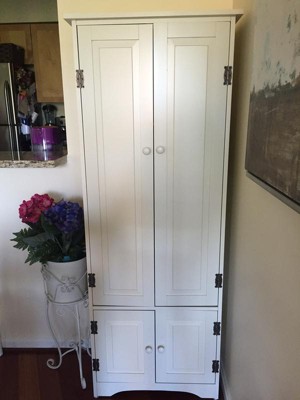 Extra Tall Antique Cabinet White - Buylateral : Target