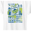 Women's - Instant Message - Snack Time Kawaii Grid Short Sleeve Graphic T-Shirt - 2 of 4