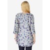 Woman Within Perfect Printed Three-Quarter-Sleeve V-Neck Tunic - 3 of 4