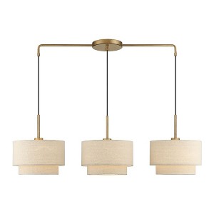 Livex Lighting Bellingham 3 - Light Chandelier in  Antique Gold Leaf - 1 of 4