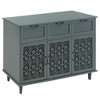 Okak Antique 7-Drawer Bedroom Dressers with Cutout Pattern Solid Wood Legs, Wooden Chest of Drawers for Bedroom/Entryway/Study - 4 of 4