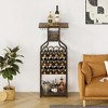 Whizmax Metal Wine Rack Wine Bottle Holders Stands Freestanding Floor,Wine Storage Organizer Display Rack for Bar Kitchen Dining Living Room - 2 of 4