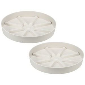 Unique Bargains Lightweight Sturdy Durable Nordic Minimalist Plant Saucers 2 Pcs - 1 of 4