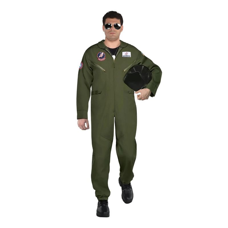Top Gun: Maverick Flight Suit Costume Adult Mens, 1 of 2