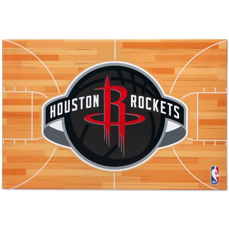 NBA Houston Rockets Court Canvas Wall Sign, 1 of 5