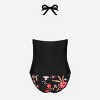 Women's Cowl Neck Tankini & Mid Rise Hipster Bikini Set Swimsuit - Cupshe - 4 of 4